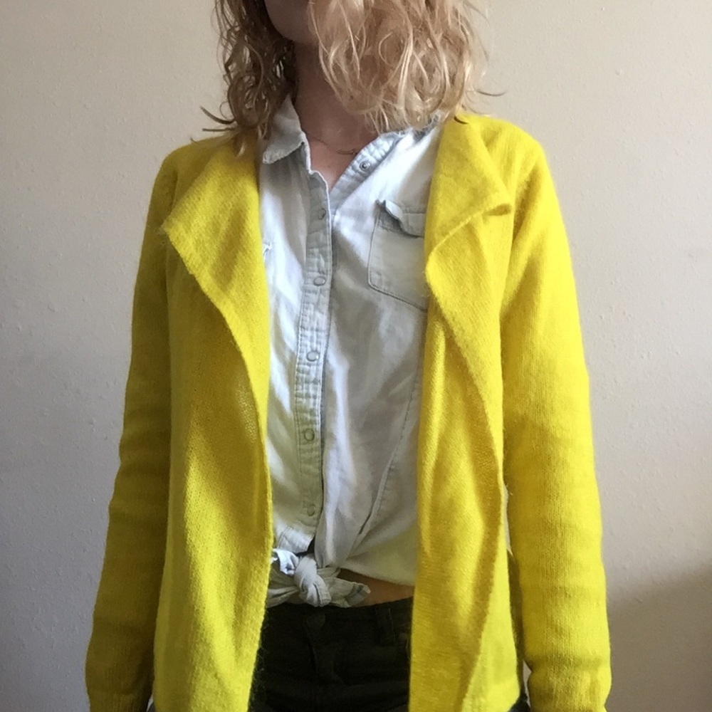 Mustard yellow Boden cardigan